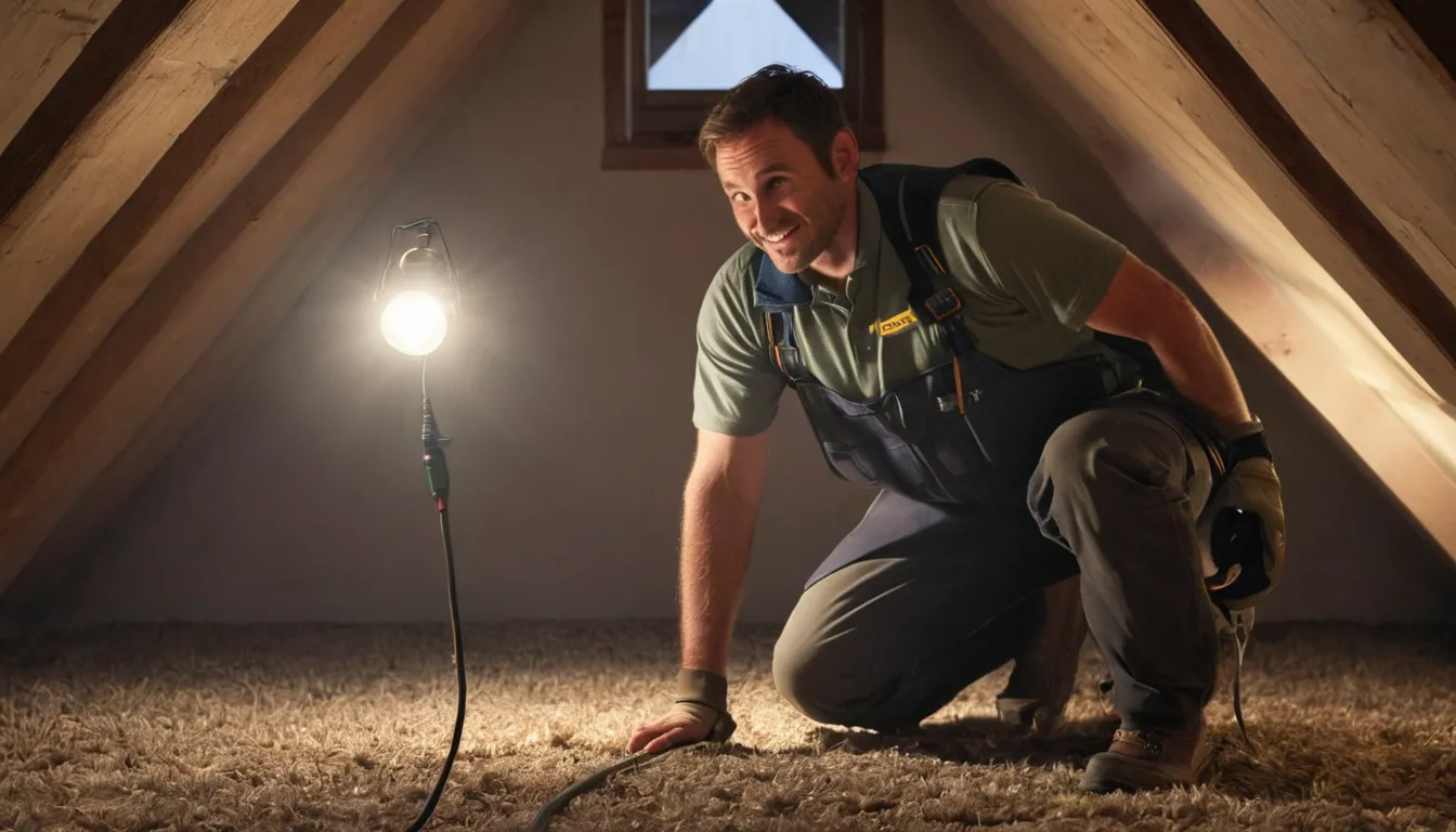 A local provider inspecting an attic for rodents and wildlife in a older home in Stonecrest